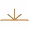 Ekena Millwork Saratoga Rough Sawn Timber Gable Bracket, Western Red Cedar, 108"W x 45"H x 4"D x 4"F, 10/12 Pitch GBW108X45X0404SAR00RWR - alternate 1